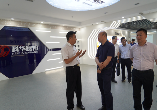 中铁十四局集团设备物资部部长贾文龙一行莅临科华赛邦考察